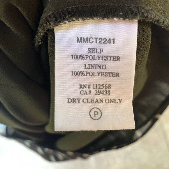 MM Couture by Miss Me Brown and White Sheer top XS - Picture 4 of 7